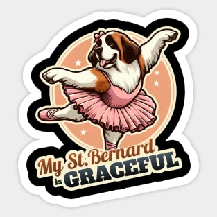 Ballet St. Bernard Sticker